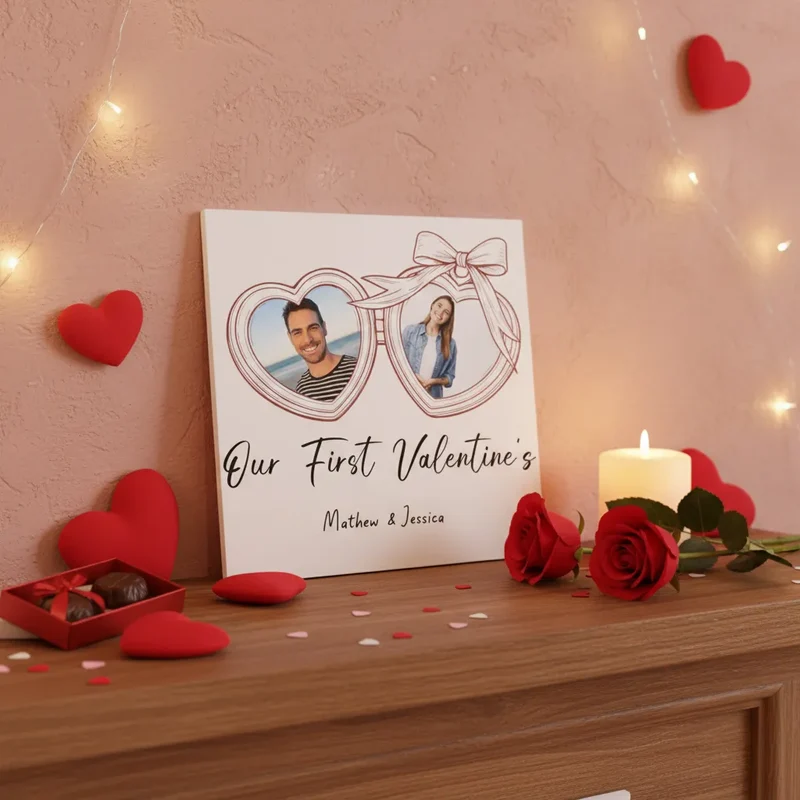 Custom Valentin's Square Poster | Shopify Product Personalizer
