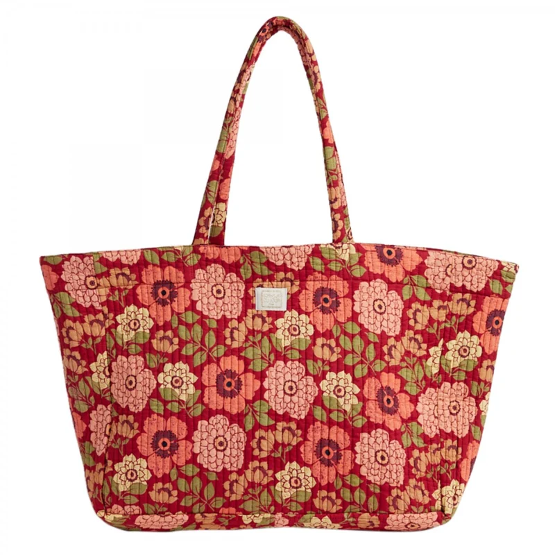 Sac matelassé grenat