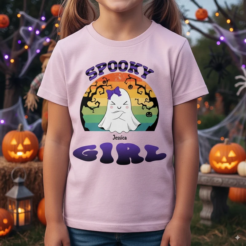 Custom Kid's T-Shirt Spooky | Shopify Product Personalizer