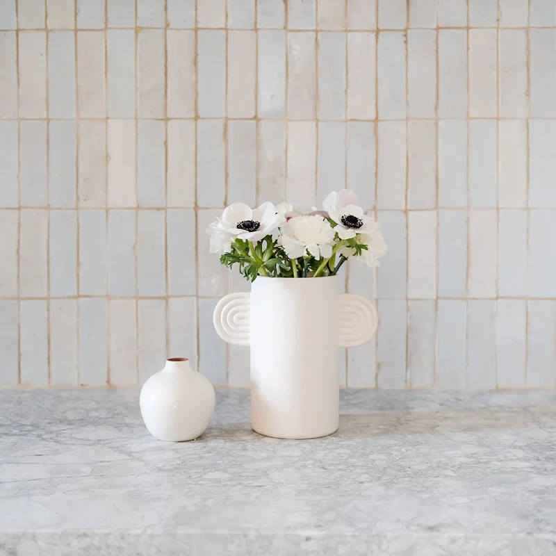 Vase anse blanc