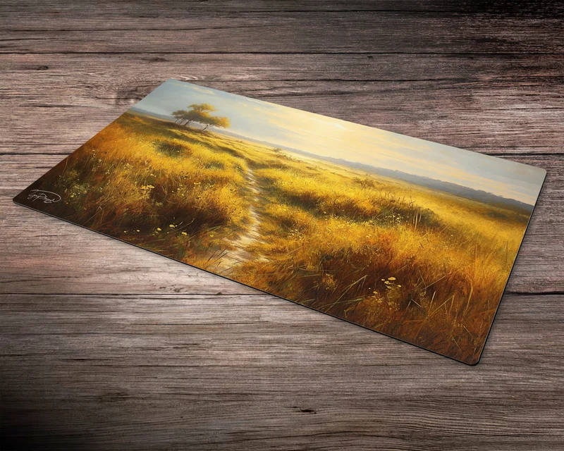 Memories of the Golden Plains - MTG Spielmatte - 24 x 14 inches - MTG Geschenke - MTG Zubehör - Magie Tischmatte