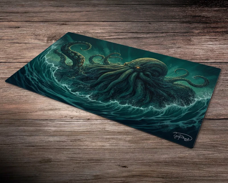 Necronomicon Nightmare - MTG Spielmatte - 24 x 14 inches - MTG Geschenke - MTG Zubehör - Magie Tischmatte