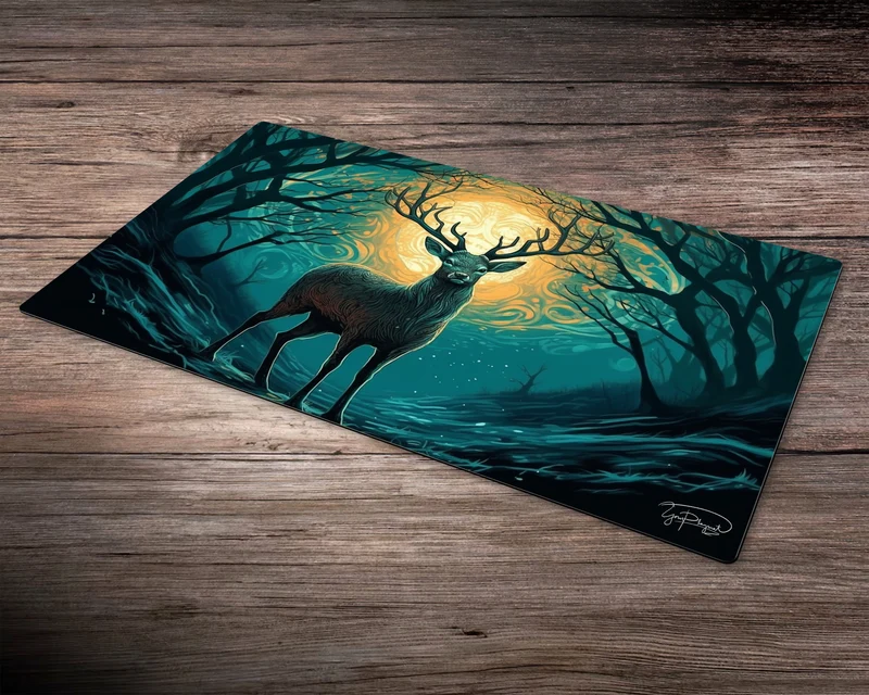 Calming Serenity of the Forest Guardian - MTG Spielmatte - 24 x 14 inches - MTG Geschenke - MTG Zubehör - Magie Tischmatte