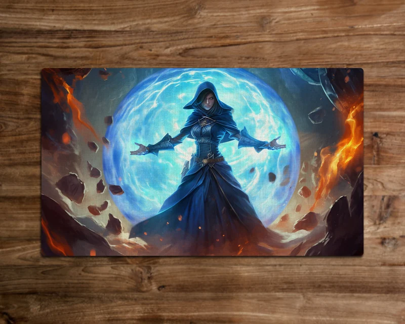 Force of the Enchantress - MTG Playmat - 24 x 14 inches -Playmat for TCG - Handcrafted