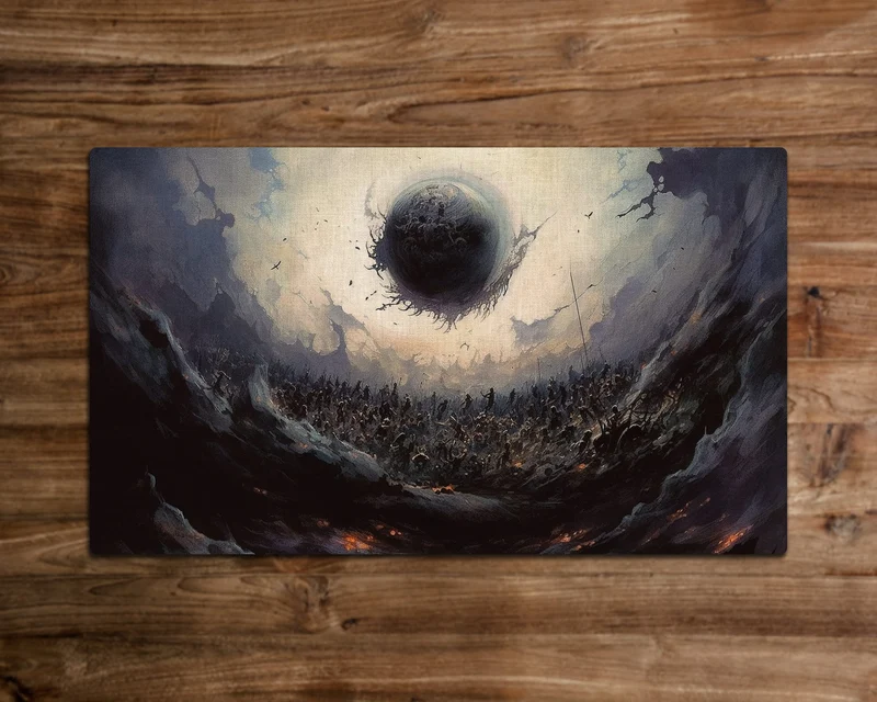 The Infinite Damnation - MTG Spielmatte - 24 x 14 inches - MTG Geschenke - MTG Zubehör - Magie Tischmatte - Stitched Playmat