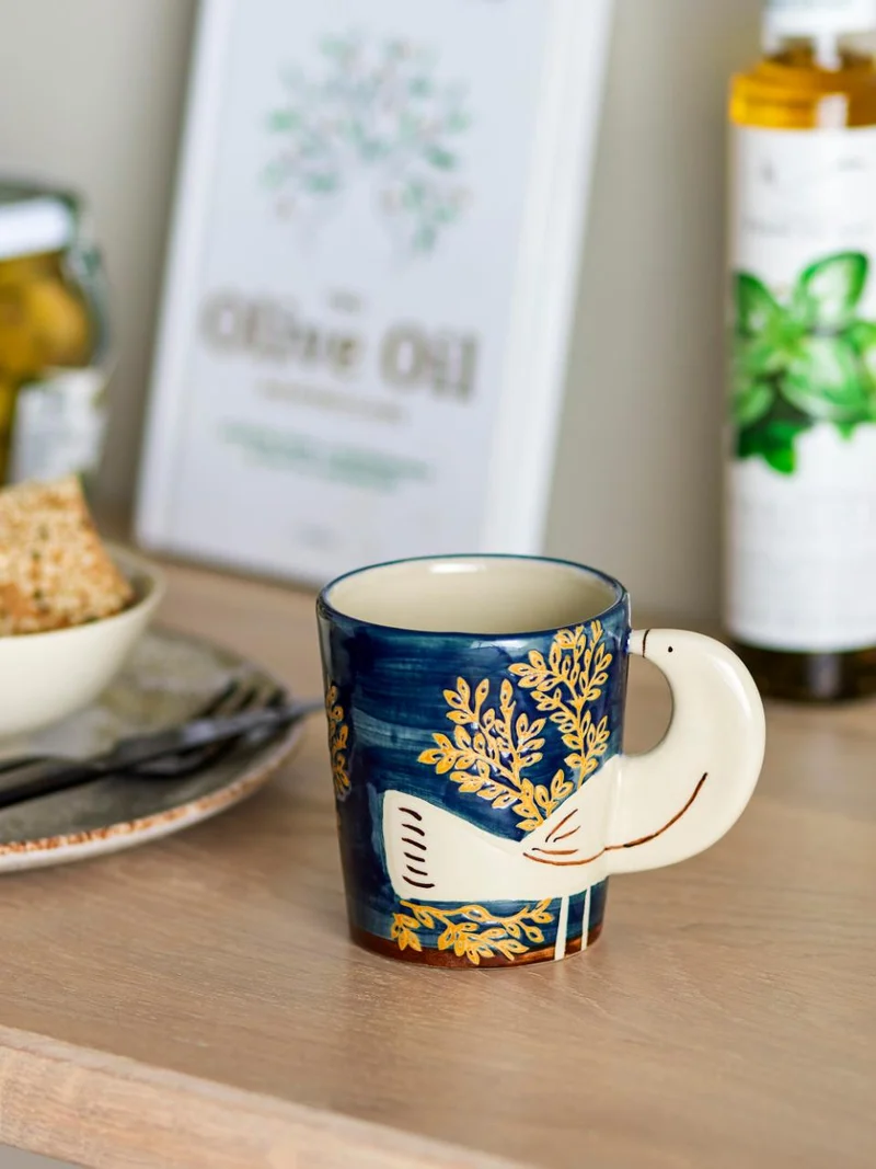 Tasse oiseaux bleu