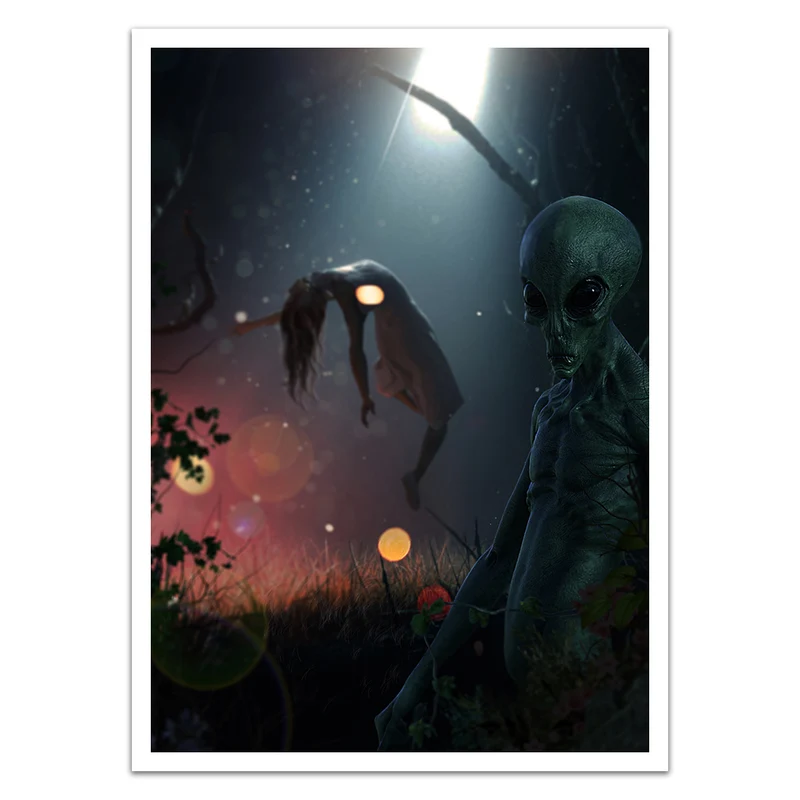 Grey Alien Card Sleeves