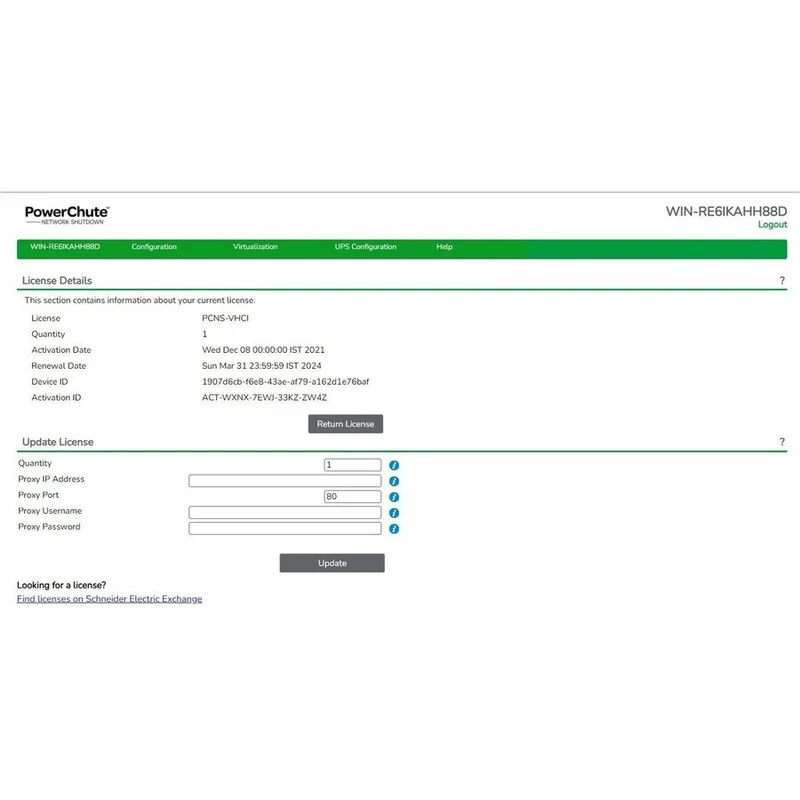 APC by Schneider Electric PowerChute Network Shutdown v.4.5 pour la virtualisation DELL et HCI - Licence - 1 nœud - 5 ans SWPCNS5Y-DIGI