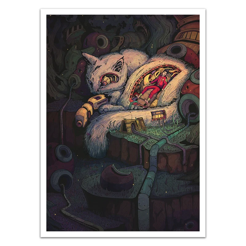 Big Sleeping Cat Card Sleeves