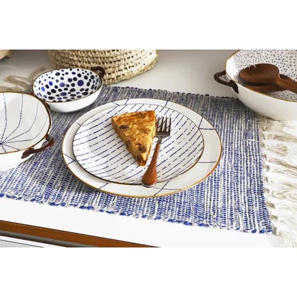 Plat en porcelaine S