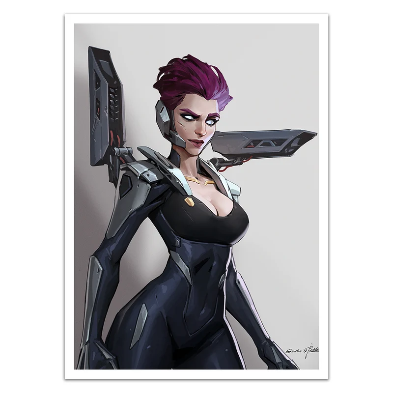 Cyber Lady Card Sleeves