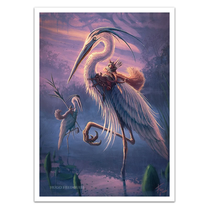 Heron Rider Squirrel Card Sleeves