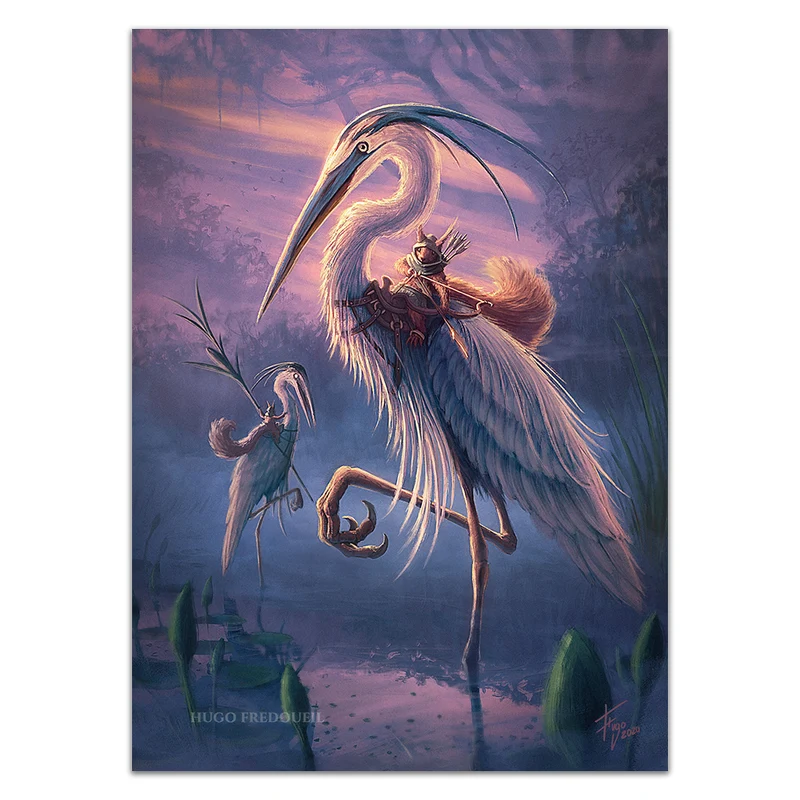 Heron Rider Squirrel Card Sleeves