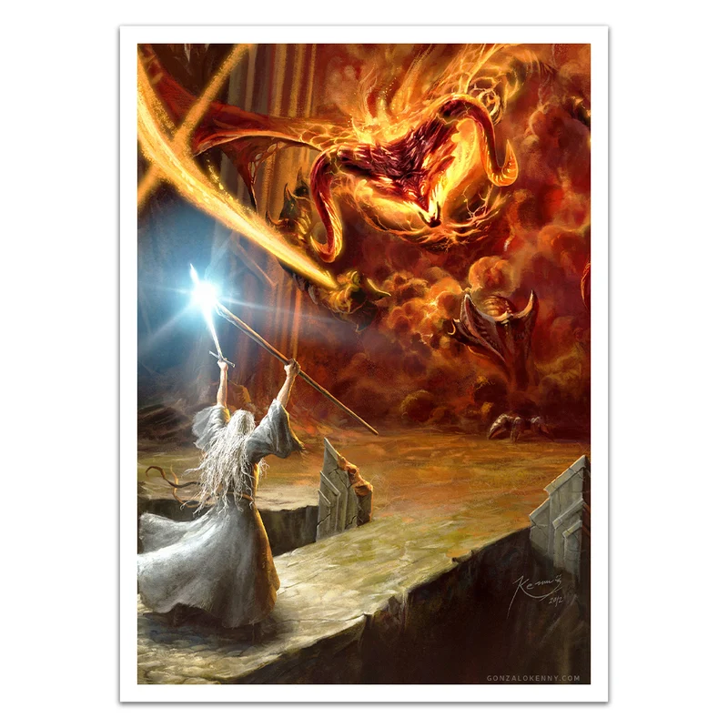 Template Kenny Gandalf vs Balrog Card Sleeves