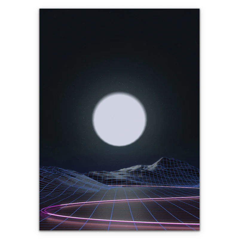 Neon Moonset Card Sleeves