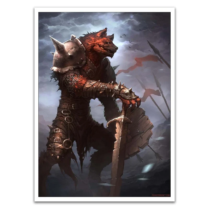 Gnoll In The Battlefield Card Sleeves