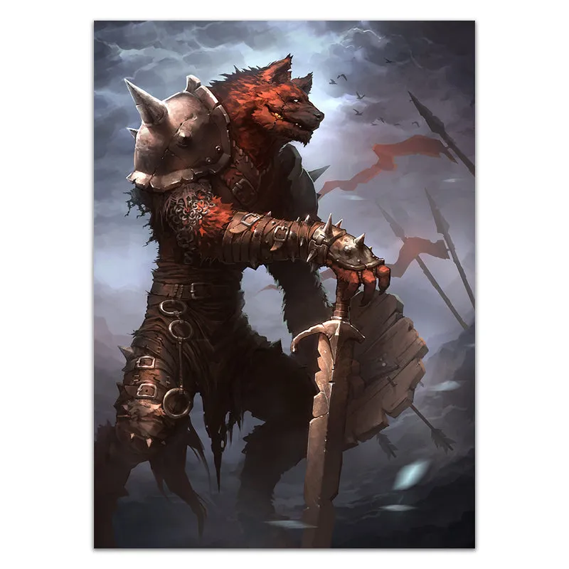 Gnoll In The Battlefield Card Sleeves