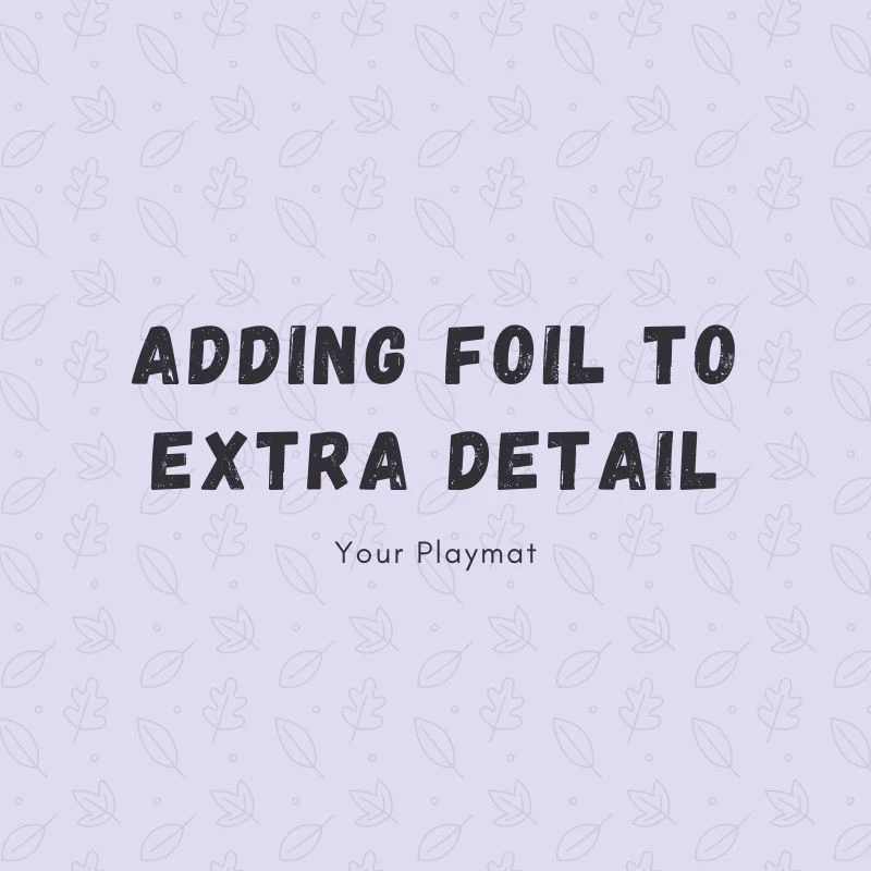 Applying foil to all the extra details of the order #9727