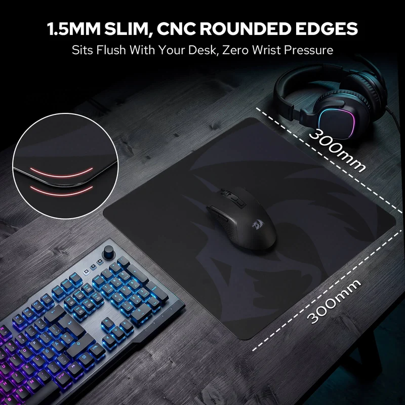 PG1M Pro Glass Gaming Mouse Pad