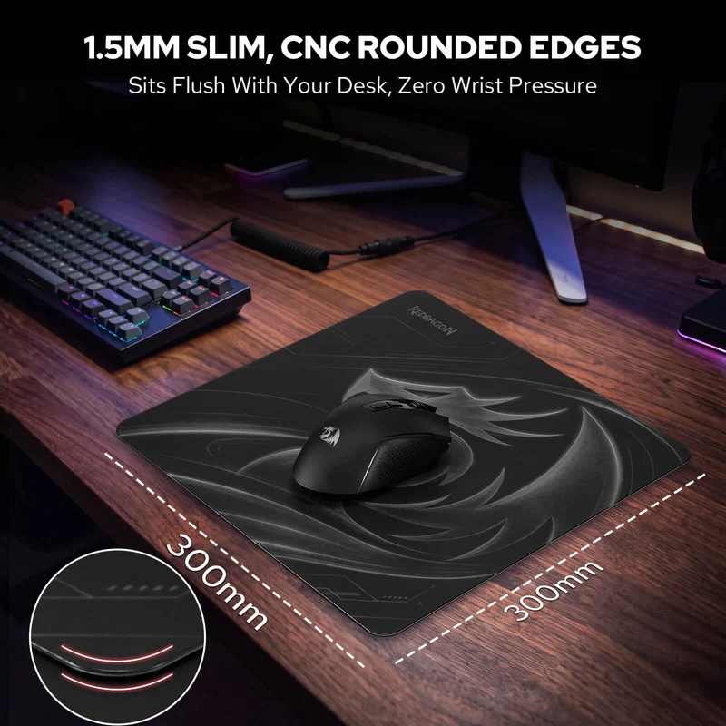PG1M Pro Glass Gaming Mouse Pad
