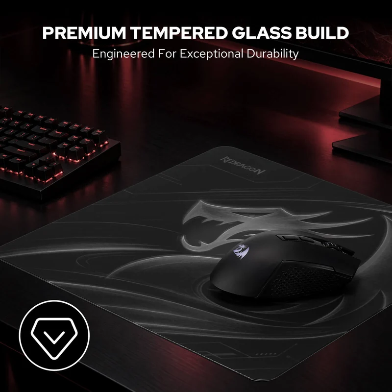 PG1M Pro Glass Gaming Mouse Pad