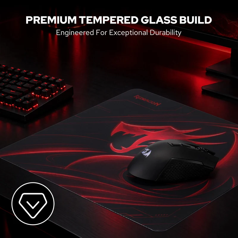 PG1M Pro Glass Gaming Mouse Pad
