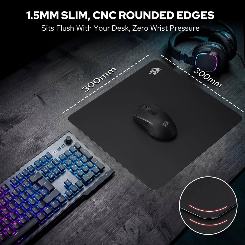 PG1M Pro Glass Gaming Mouse Pad