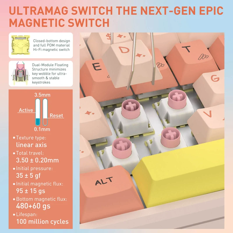 NUBULA K769 HE Rapid Trigger Gaming Keyboard