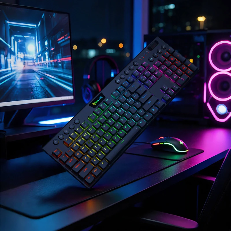 HORUS K618 HE Wired Low-Profile Rapid Trigger Magnetic Keyboard