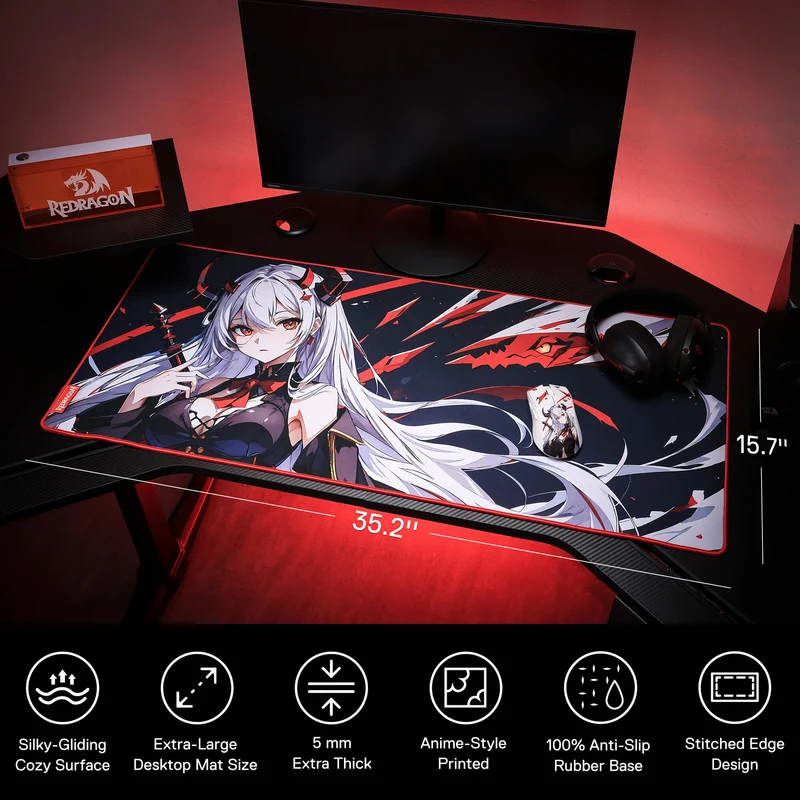 (Open-box) EISA P047 Waifu Gaming Mouse Pad/Desk Mat