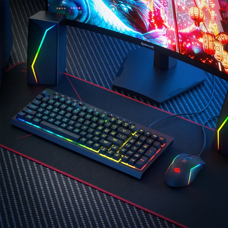 RYLO S141 Membrane Gaming Keyboard & Mouse Wired Combo