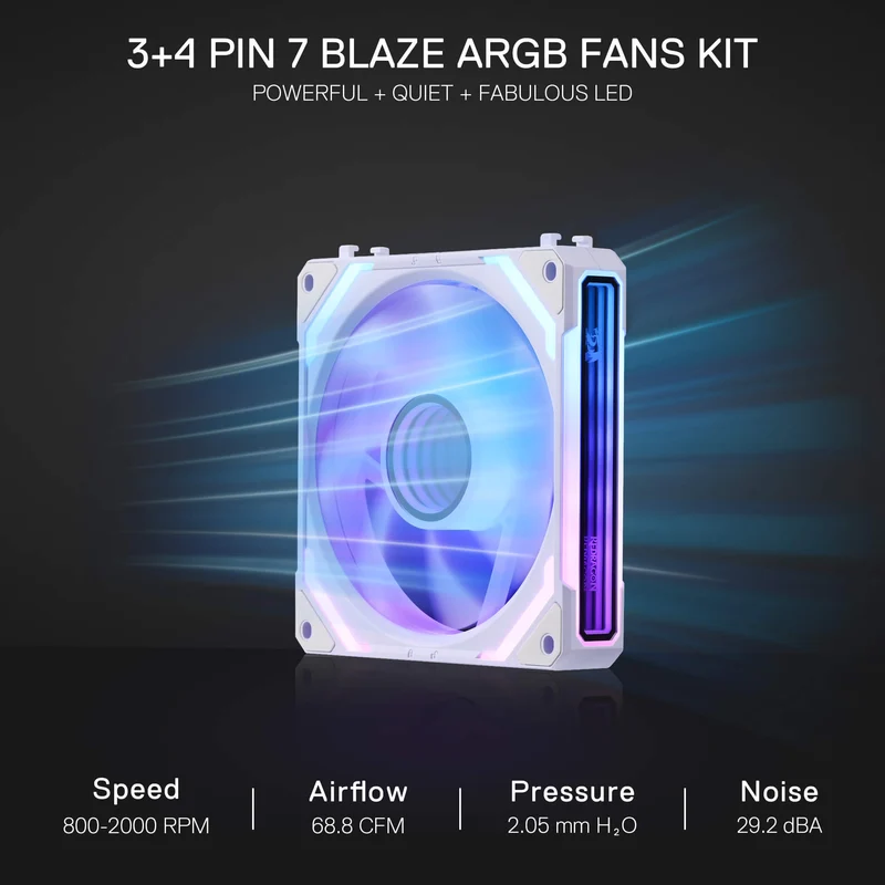 GCF012 Standard 120mm ARGB PC Case Fan