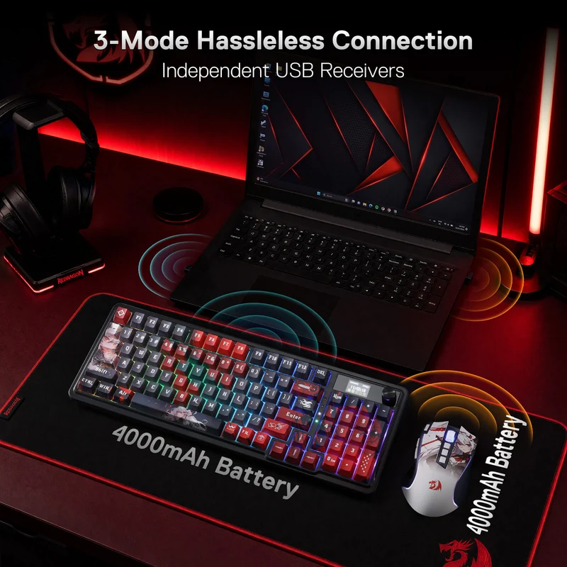 ARTEMIS K719 PRO Keyboard & PREDATOR M612 PRO Mouse Anime Combo