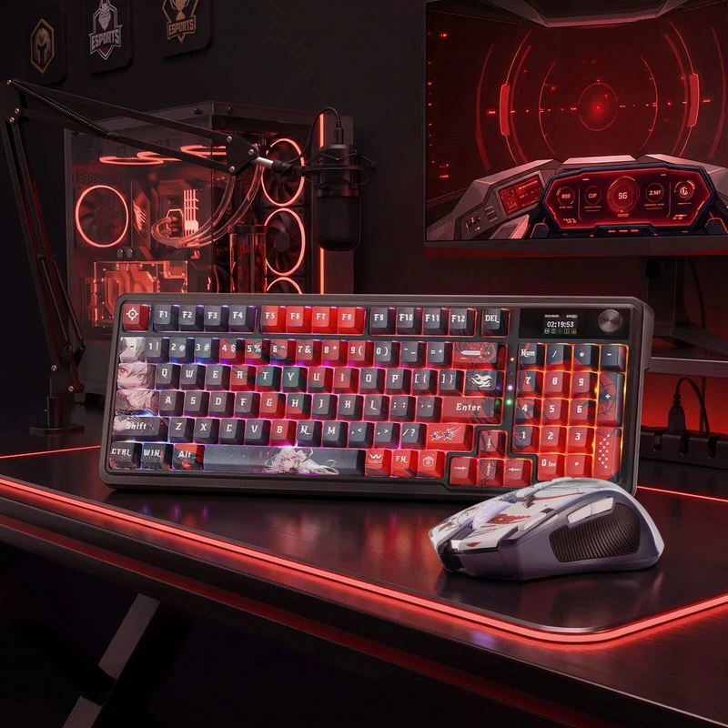 ARTEMIS K719 PRO Keyboard & PREDATOR M612 PRO Mouse Anime Combo