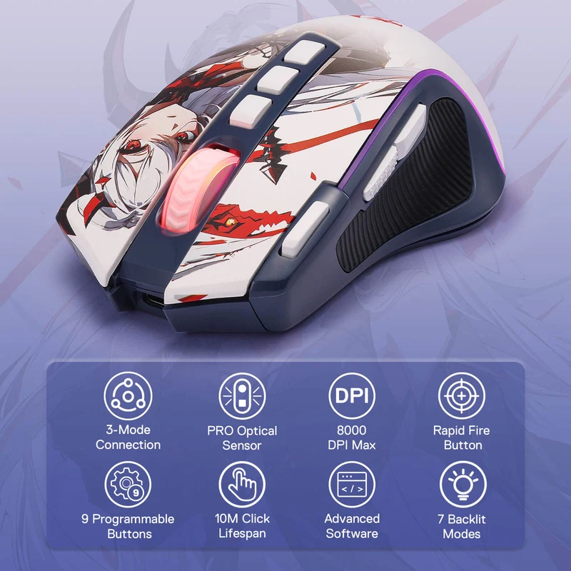 (Open-box) PREDATOR M612 PRO Anime Gaming Mouse