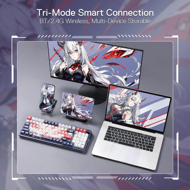 EISA K686 PRO SE Keyboard & M612 PRO Gaming Mouse Anime Combo