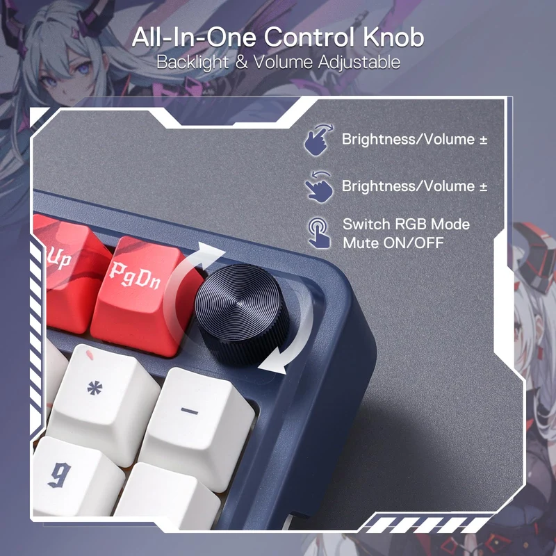 EISA K686 PRO SE Keyboard & M612 PRO Gaming Mouse Anime Combo