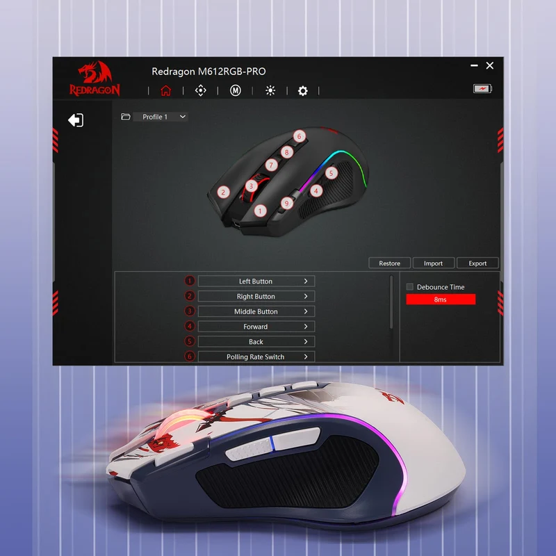 EISA K686 PRO SE Keyboard & M612 PRO Gaming Mouse Anime Combo