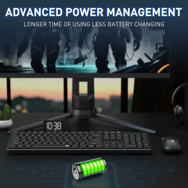 BS7634 Wireless Keyboard and Mouse Combo