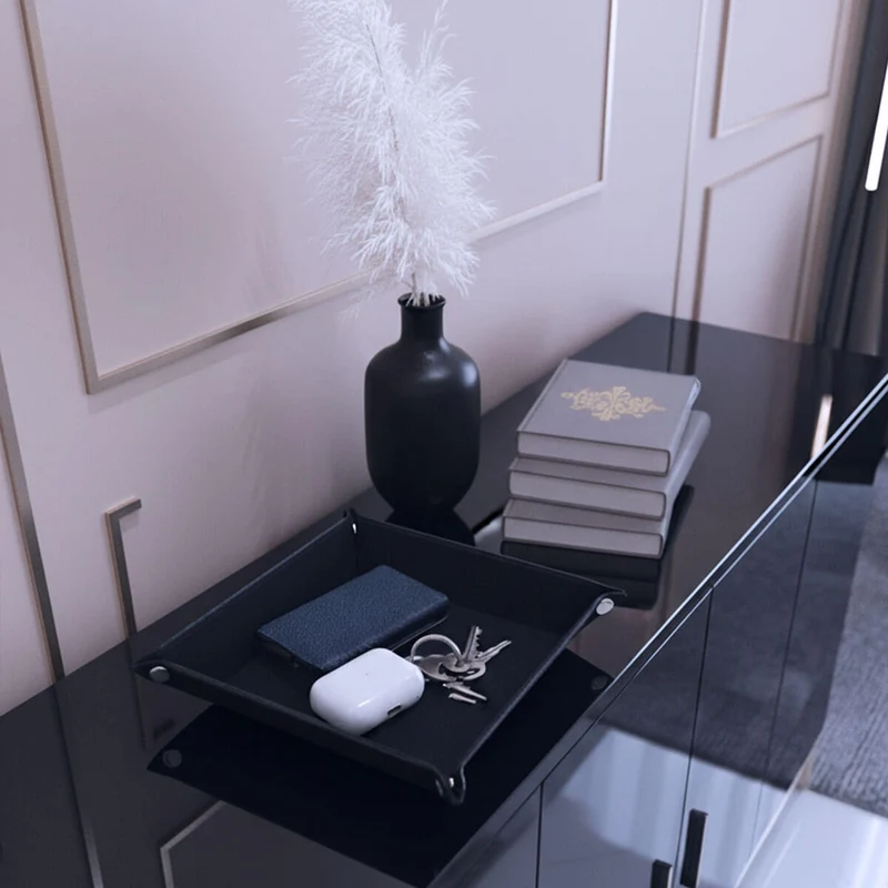 Aspire Saffiano Leather Valet Tray