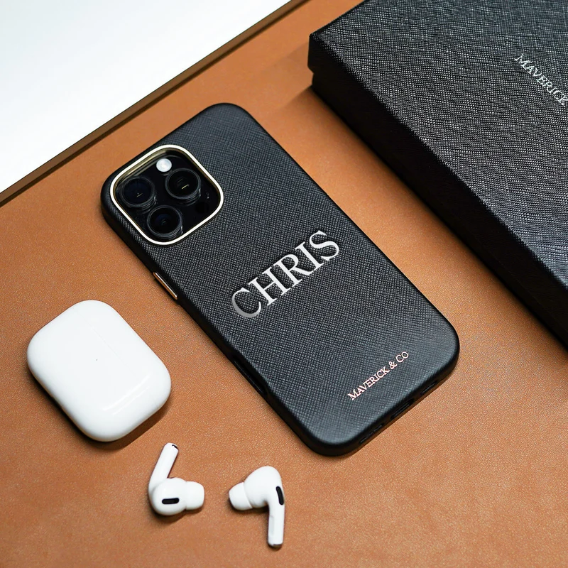 Saffiano Leather Phone Case