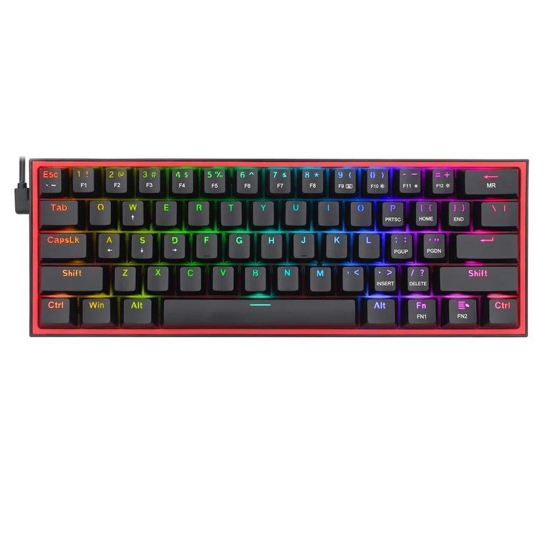 FIZZ K617 60% Wired Mechanical Keyboard (Red Inner)