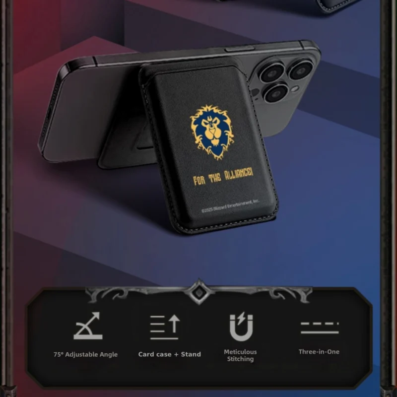 World of Warcraft Magnetic Wallet Doubles as Phone Stand
