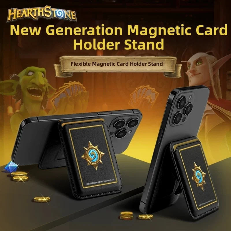Hearthstone Magnetic Wallet Doubles as Phone Stand