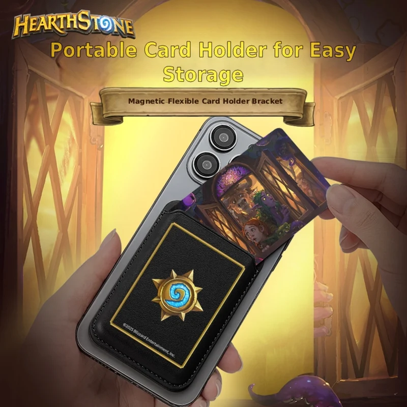 Hearthstone Magnetic Wallet Doubles as Phone Stand