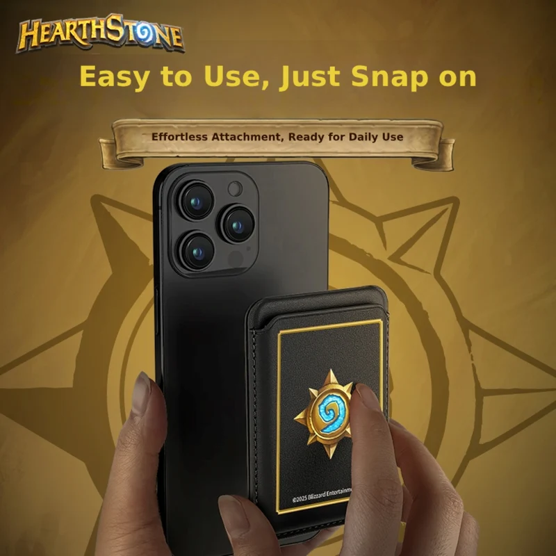 Hearthstone Magnetic Wallet Doubles as Phone Stand