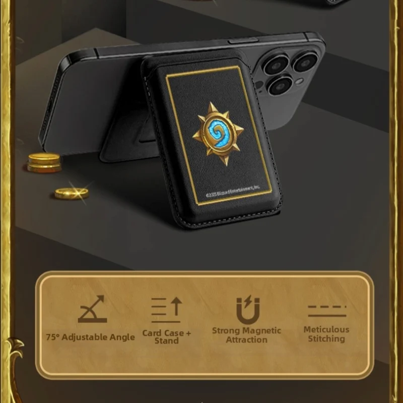 Hearthstone Magnetic Wallet Doubles as Phone Stand