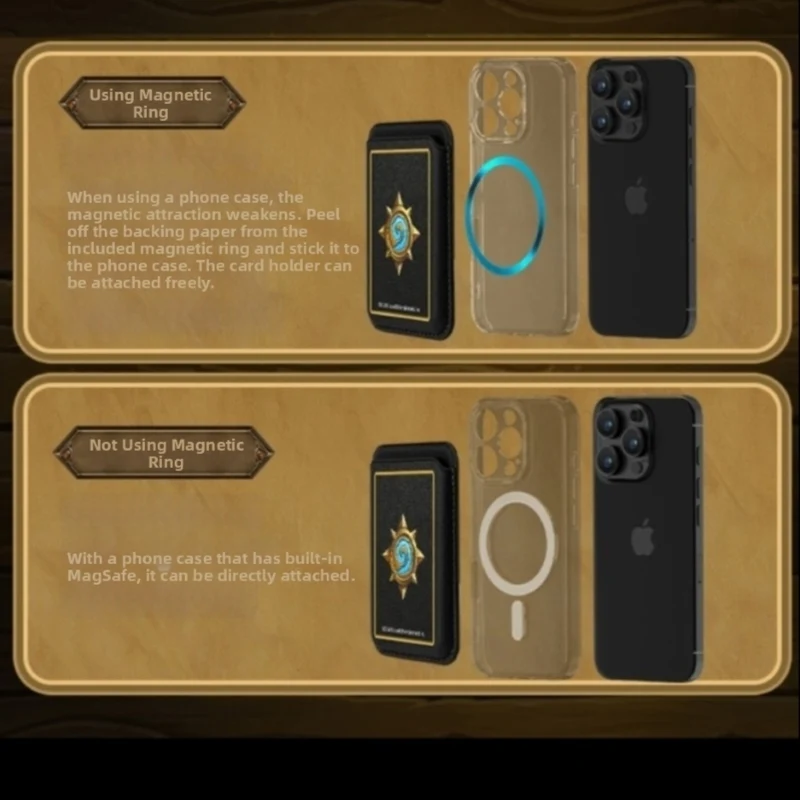 Hearthstone Magnetic Wallet Doubles as Phone Stand
