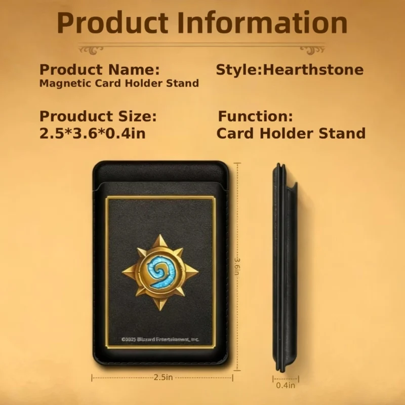 Hearthstone Magnetic Wallet Doubles as Phone Stand