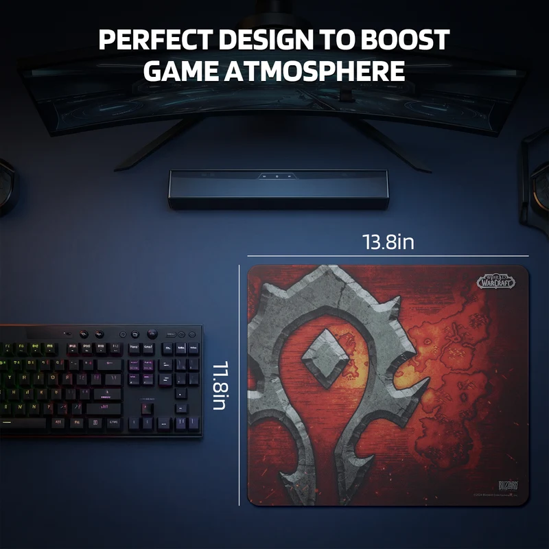 World of Warcraft Game Glass Mouse Pad